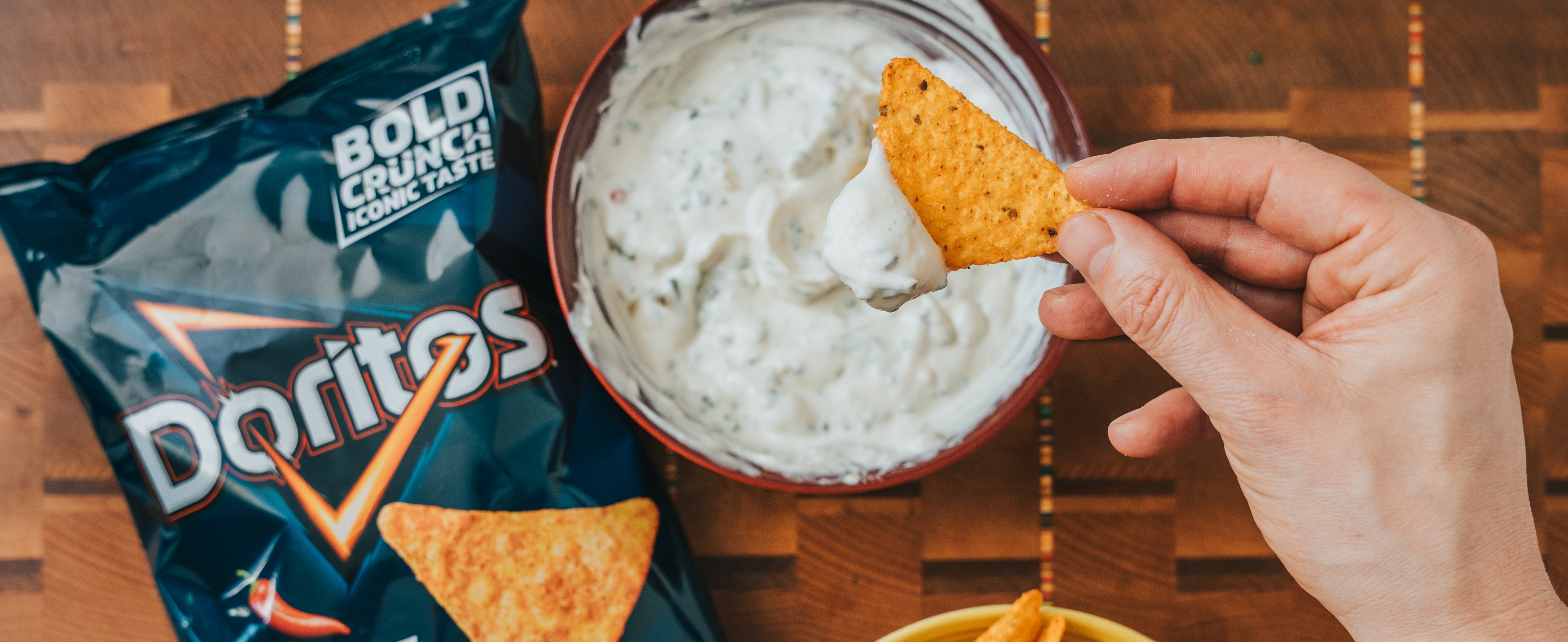 Doritos® Dip met Uienconfituur en Augurk